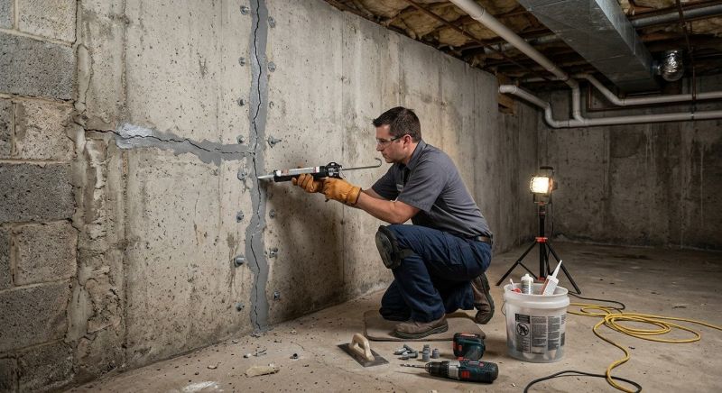 Basement Crack Repair in Maineville, OH