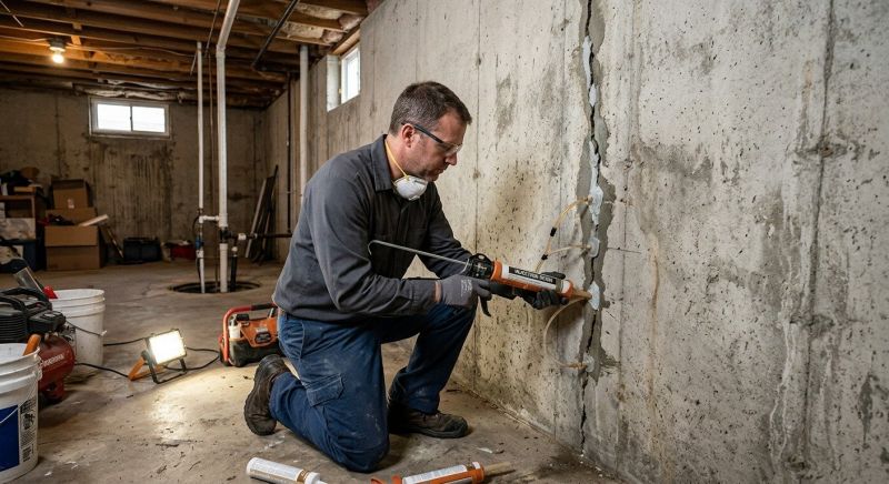 Basement Crack Repair in Maineville, OH