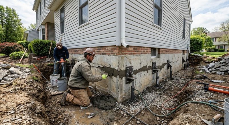 Basement Foundation Repair in Miamisburg, OH