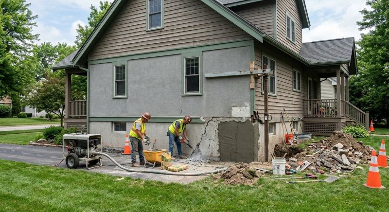Building Foundation Repair in Spring Valley, OH