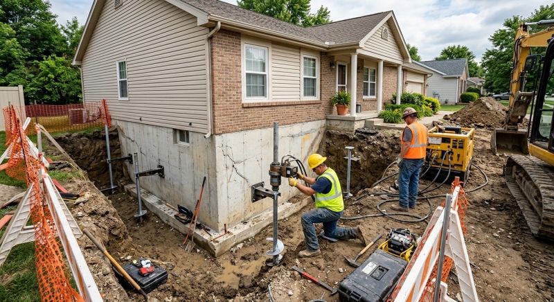 Building Foundation Repair in Waynesville, OH