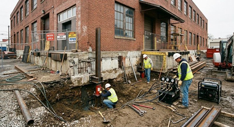 Building Foundation Repair in West Elkton, OH