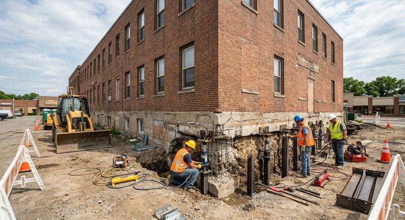 Commercial Foundation Repair in Maineville, OH