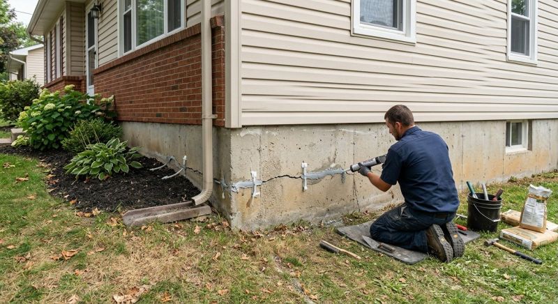 Cracked Foundation Repair in Covington, KY