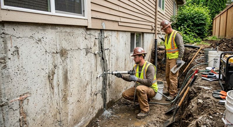 Cracked Foundation Repair in Spring Valley, OH