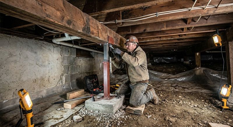Crawlspace Foundation Repair in Clarksville, OH