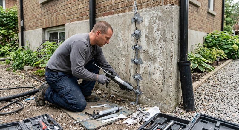 Foundation Crack Repair in Amelia, OH