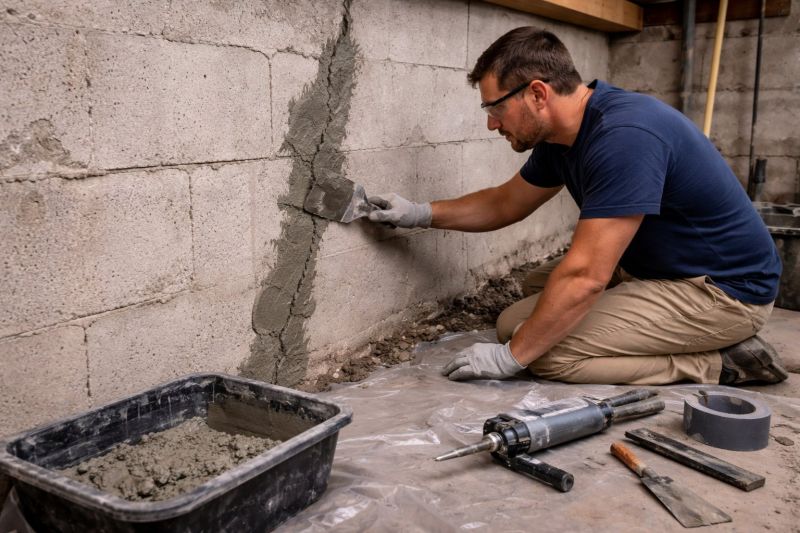 Foundation Crack Repair in Miamisburg, OH