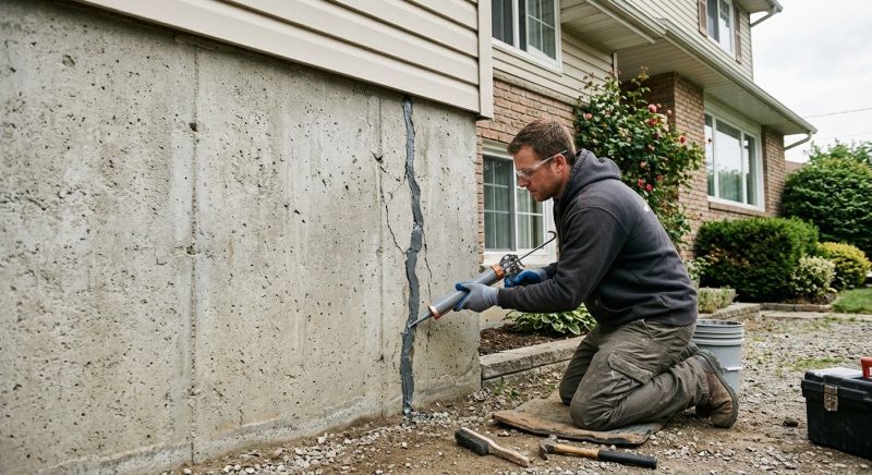 Foundation Crack Sealing in Maineville, OH