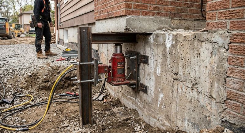 Foundation Jacking in Fayetteville, OH