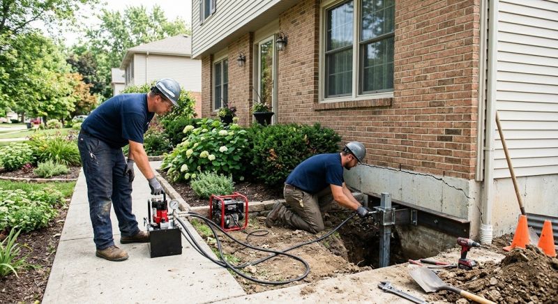 Foundation Jacking in Maineville, OH