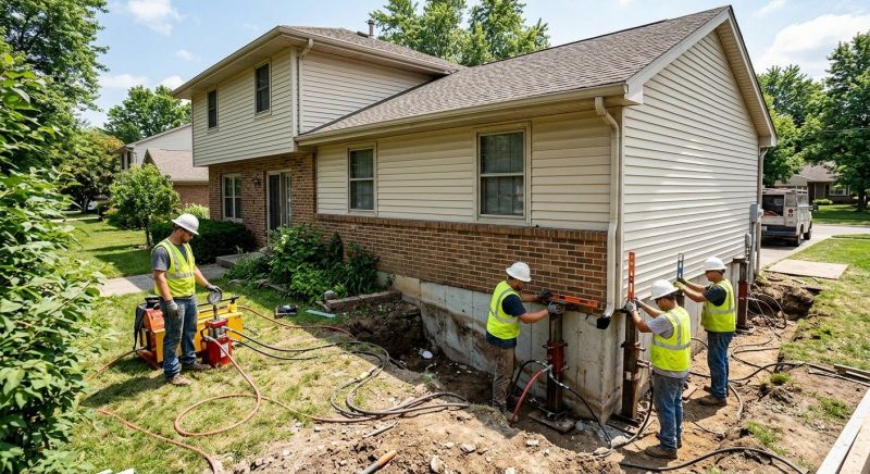 Foundation Jacking in Williamsburg, OH