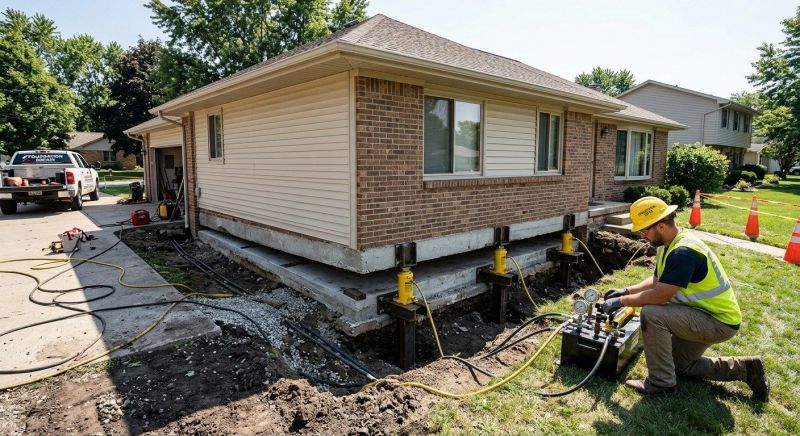 Foundation Lifting in Hamilton, OH