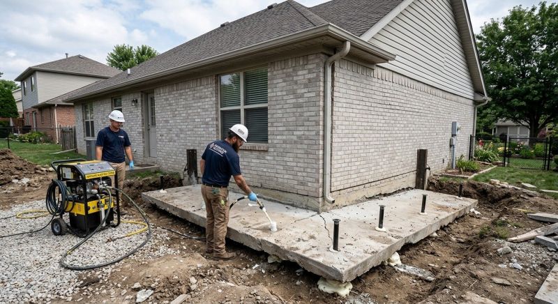 Foundation Lifting in Williamsburg, OH