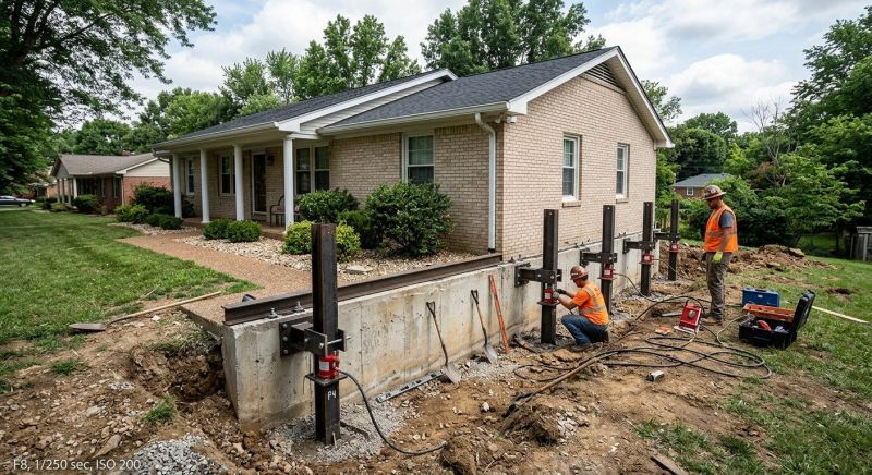 Foundation Pier Leveling in Maineville, OH