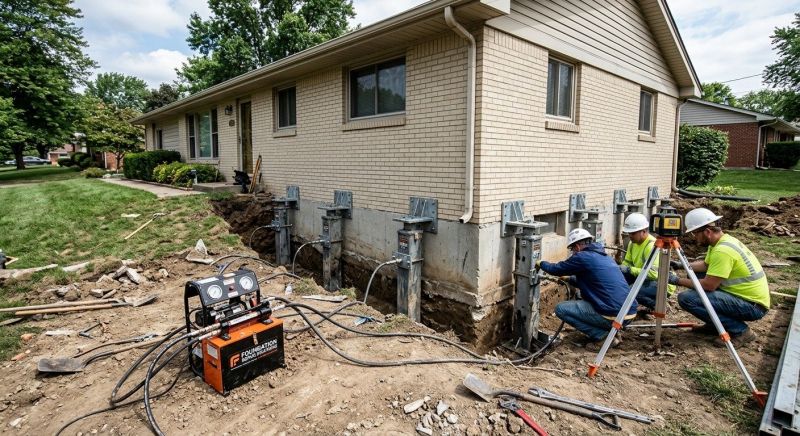 Foundation Pier Leveling in Maineville, OH