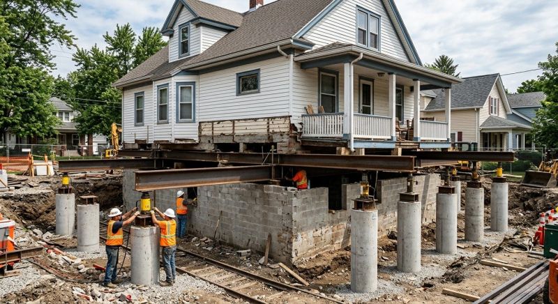 Foundation Raising in Spring Valley, OH