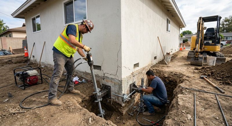 Foundation Stabilizing in Bellbrook, OH