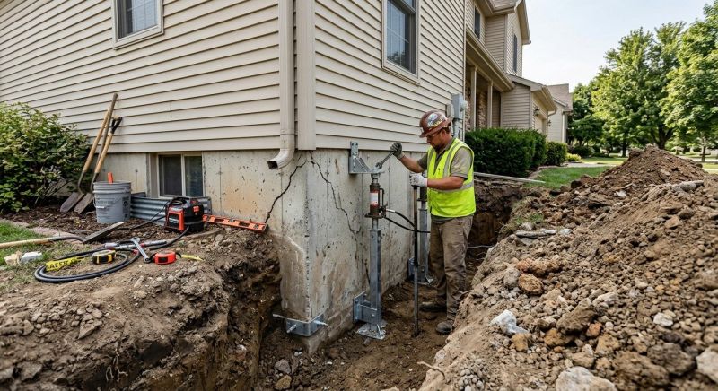 Foundation Stabilizing in Blanchester, OH