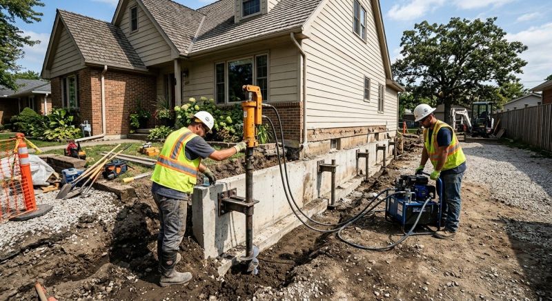 Foundation Stabilizing in Maineville, OH