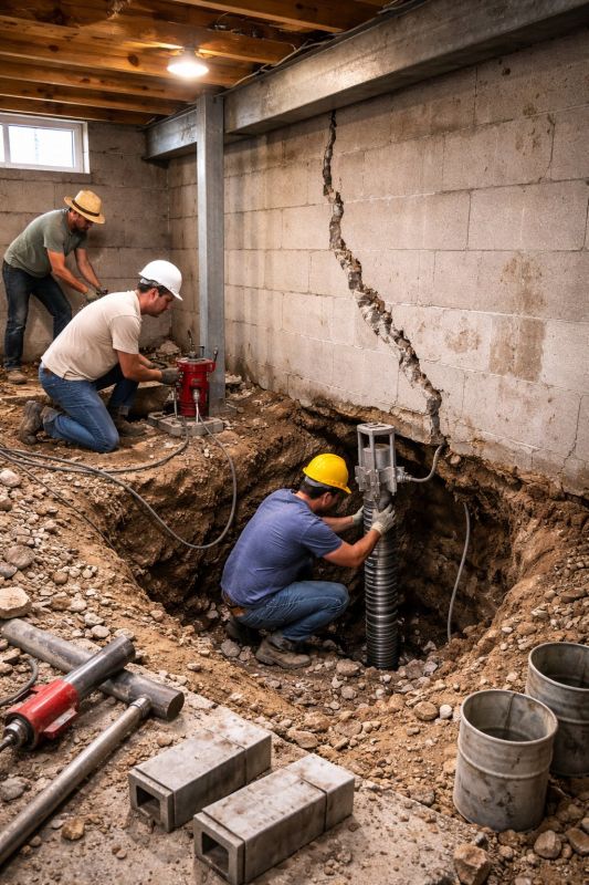 Foundation Structural Repair in Bellbrook, OH