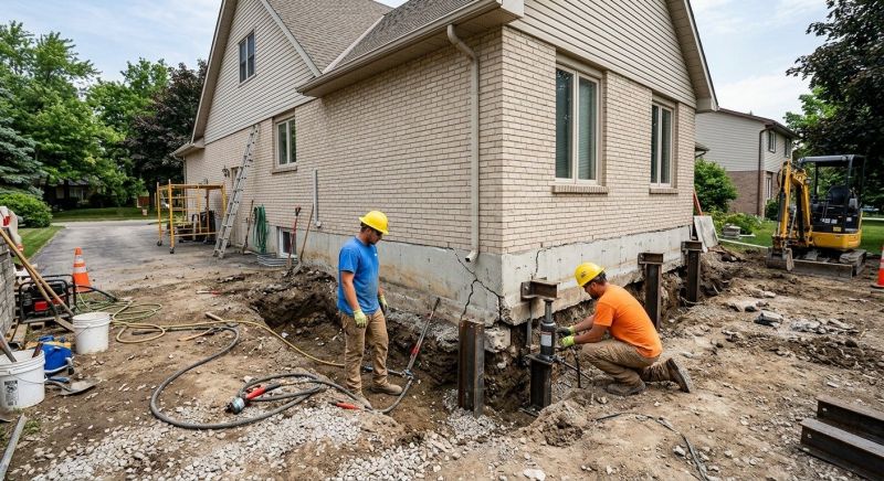 Helical Piers Installation in Maineville, OH