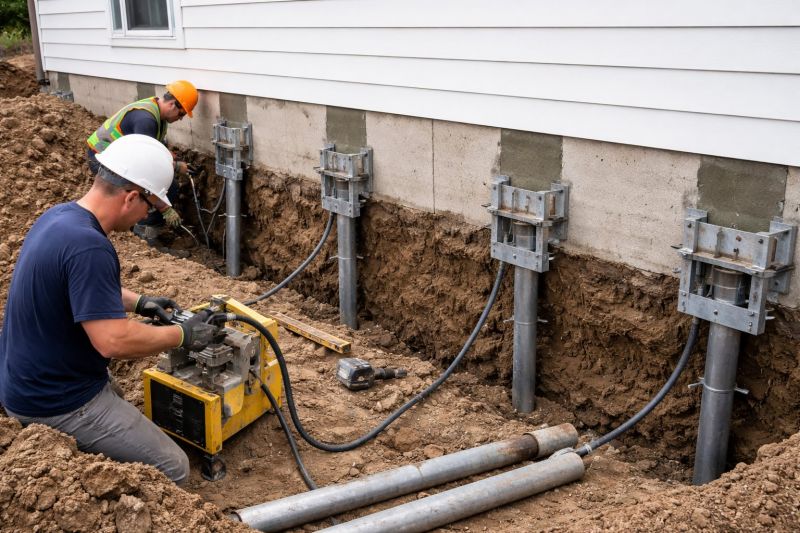 Helical Piers Installation in Maineville, OH