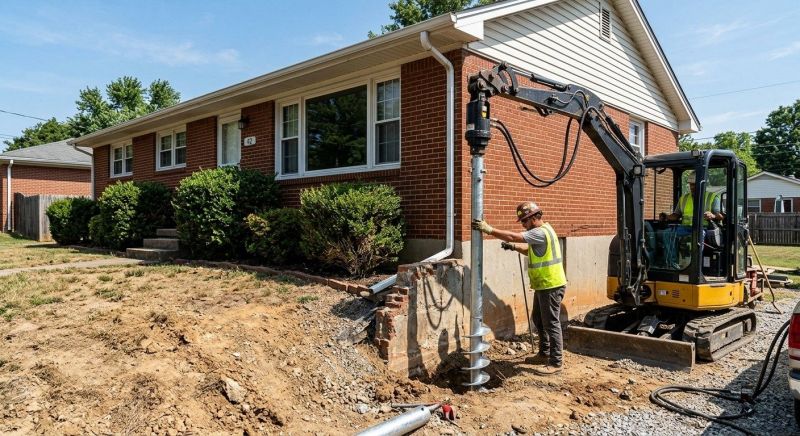 Helical Pile Installation in Maineville, OH