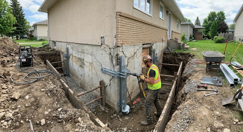 House Foundation Repair in Maineville, OH