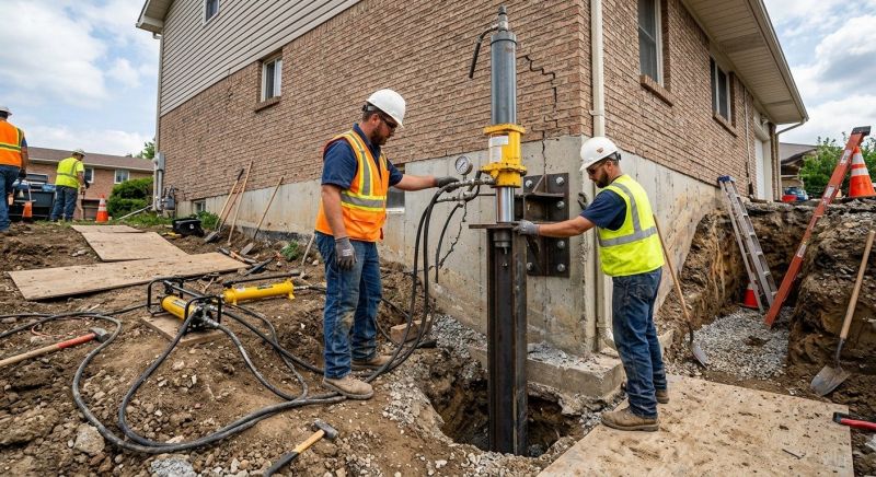 Settling Foundation Service in Morrow, OH