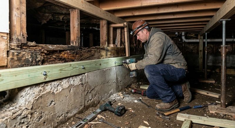 Sinking Foundation Repair in Monroe, OH