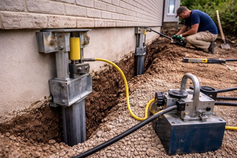 Sinking Foundation Repair in Morrow, OH